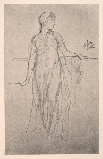 研究、1879年。 作： James Abbott McNeill Whistler