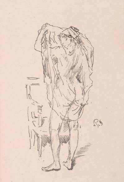 研究、1895年。 作： James Abbott McNeill Whistler