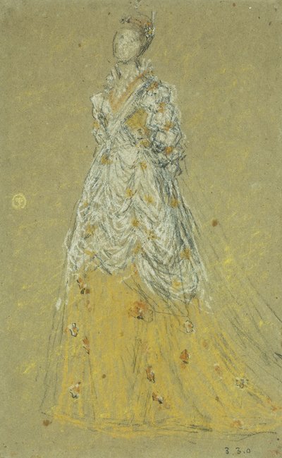 「肌色とピンクの交響曲」研究 作： James Abbott McNeill Whistler
