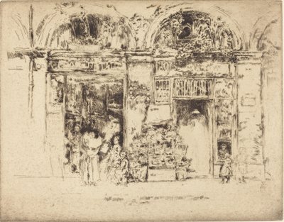 ひまわり、Rue des Beaux-Arts、18921893。 作： James Abbott McNeill Whistler