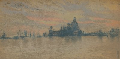 日没：ヴェネツィア、c1880 1903-1904 作： James Abbott McNeill Whistler