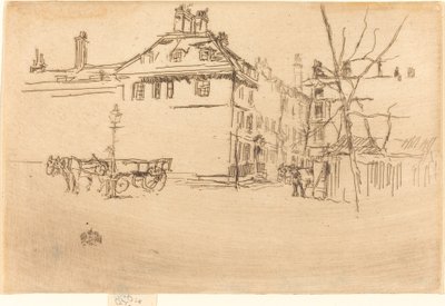 寺院、c。 18801881。 作： James Abbott McNeill Whistler