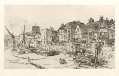 アダムとイブ」、オールドチェルシー、1879年。 作： James Abbott McNeill Whistler
