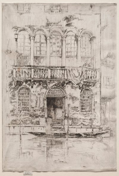 バルコニー、1886年。 作： James Abbott McNeill Whistler