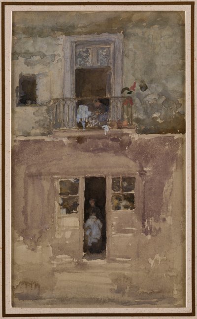 バルコニー、1888年頃 作： James Abbott McNeill Whistler
