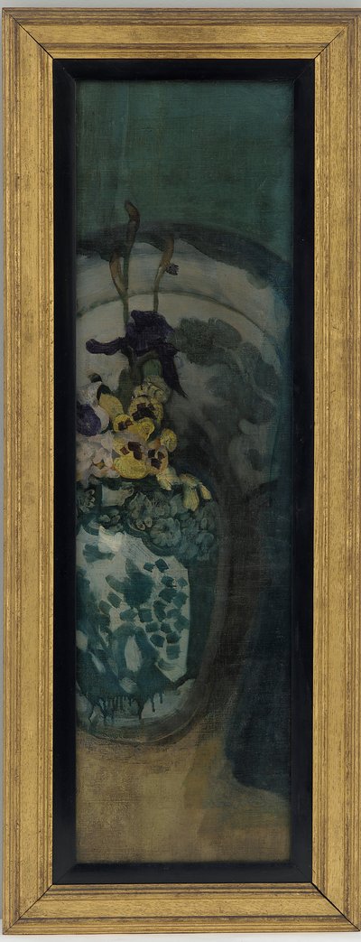 ブルーガールの断片：パープルとブルー、1872-1876。 作： James Abbott McNeill Whistler