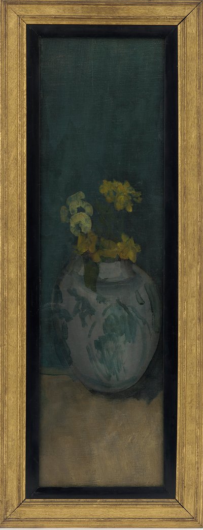 ブルーガールの断片：イエローとブルー、1872-1876。 作： James Abbott McNeill Whistler