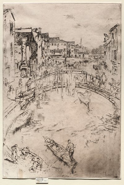 橋、1886年。 作： James Abbott McNeill Whistler
