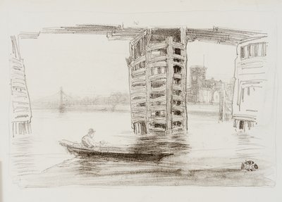 1878年のブロードブリッジ。 作： James Abbott McNeill Whistler