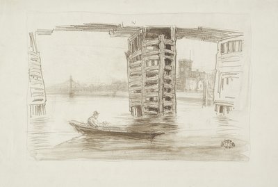 ブロードブリッジ、1878年 作： James Abbott McNeill Whistler