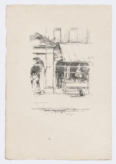 肉屋の犬 作： James Abbott McNeill Whistler