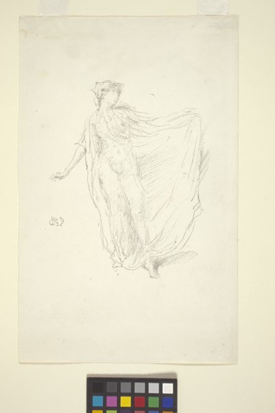 Tanssiva tyttö (siirtolitografia) 作： James Abbott McNeill Whistler