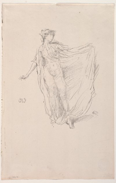 ダンシングガール、1890。 作： James Abbott McNeill Whistler