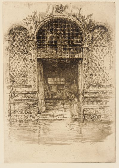 戸口、1879-1880。 作： James Abbott McNeill Whistler