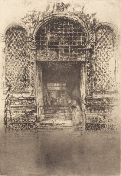 戸口、1880年。 作： James Abbott McNeill Whistler
