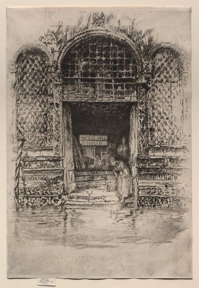 戸口、1880。 作： James Abbott McNeill Whistler