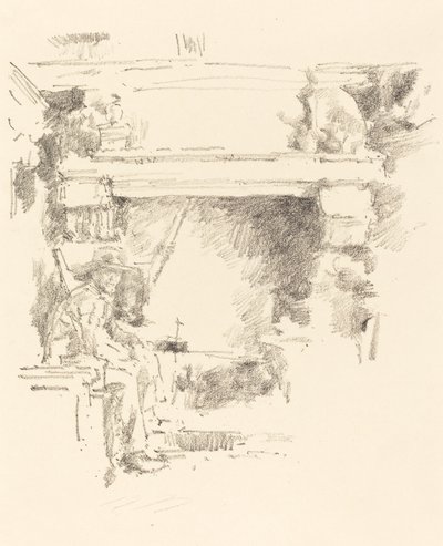 1893年の「The Fireplace」。 作： James Abbott McNeill Whistler