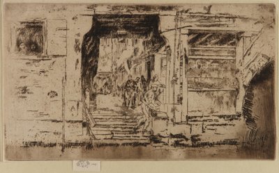 魚屋、ヴェネツィア、1879-1880年。 作： James Abbott McNeill Whistler