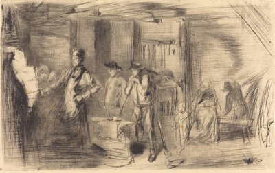 1861年のThe Forge。 作： James Abbott McNeill Whistler