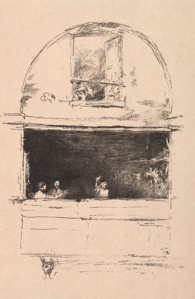 フォージ、パッセージデュドラゴン、1894年。 作： James Abbott McNeill Whistler