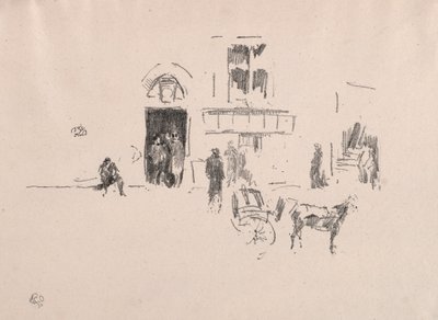 ガイエティステージドア、1879年。 作： James Abbott McNeill Whistler