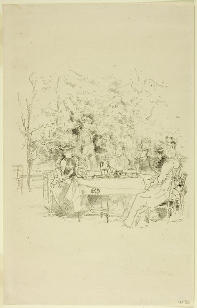 庭、1891 作： James Abbott McNeill Whistler