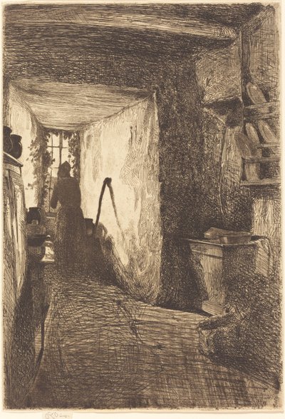 1858年の「The Kitchen」。 作： James Abbott McNeill Whistler