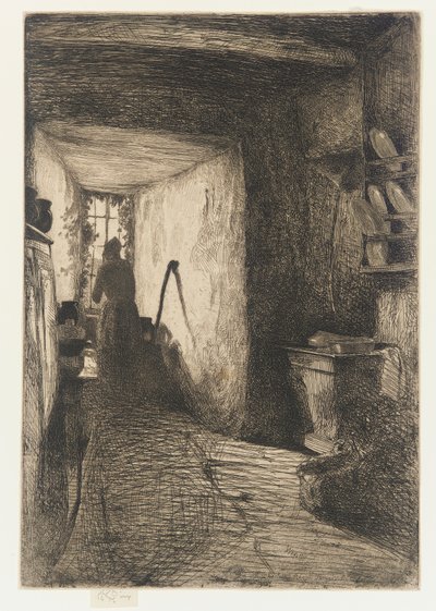 キッチン、1858年。 作： James Abbott McNeill Whistler