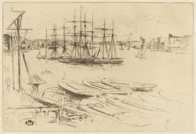大きなプール、c。 1879年。 作： James Abbott McNeill Whistler