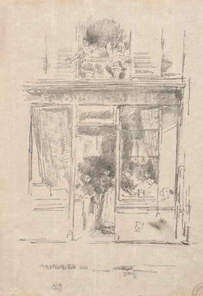 Laundress-La Blanchisseuse de la Place Dauphine、1894。 作： James Abbott McNeill Whistler