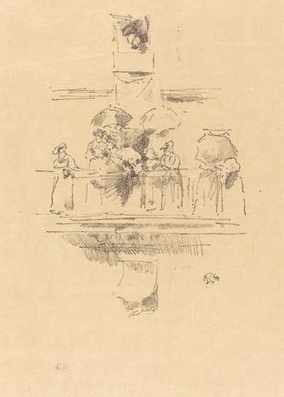 The Little Balcony」1894年。 作： James Abbott McNeill Whistler