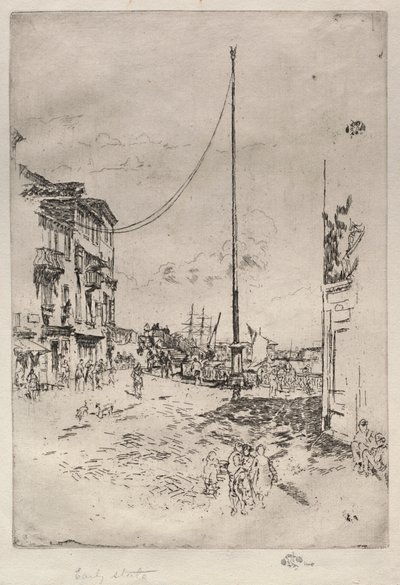リトルマスト、1880年。 作： James Abbott McNeill Whistler