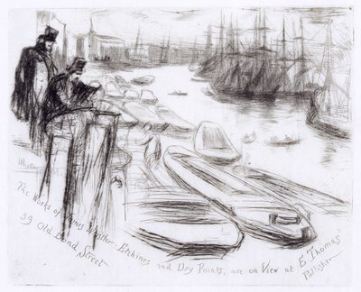 リトルプール、No.2（エッチング） 作： James Abbott McNeill Whistler