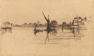 リトルパットニー、No.II、1879年。 作： James Abbott McNeill Whistler