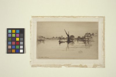 The Little Putney, No. 2 (gravura) 作： James Abbott McNeill Whistler