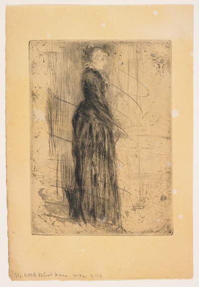 小さなビロードのドレス 作： James Abbott McNeill Whistler