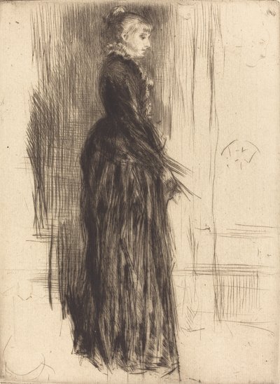 リトル ベルベット ドレス、1873 年。 作： James Abbott McNeill Whistler