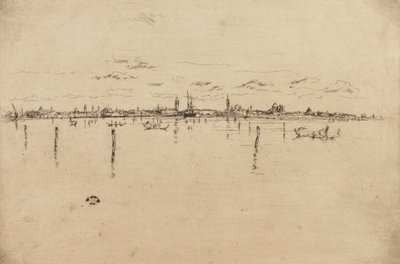 小さなベニス、1879-1880年。 作： James Abbott McNeill Whistler