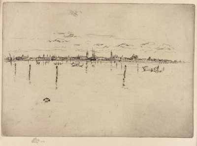 小さなベニス、1879-1880年。 作： James Abbott McNeill Whistler