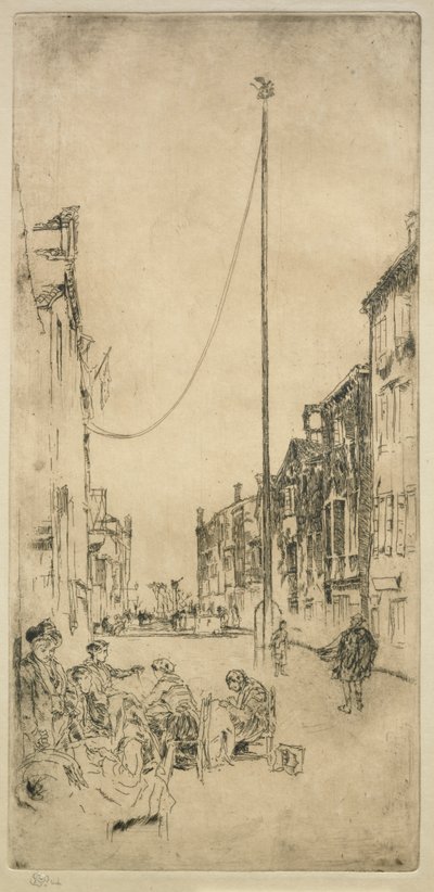 マスト。 作： James Abbott McNeill Whistler