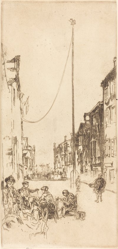 The Mast, 18791880」です。 作： James Abbott McNeill Whistler