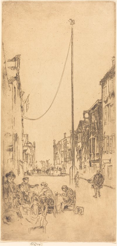 マスト、18791880。 作： James Abbott McNeill Whistler