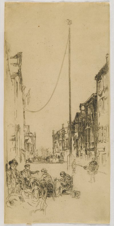 マスト、1880年（紙にエッチング） 作： James Abbott McNeill Whistler