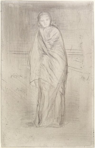 モデル休憩、1870 作： James Abbott McNeill Whistler