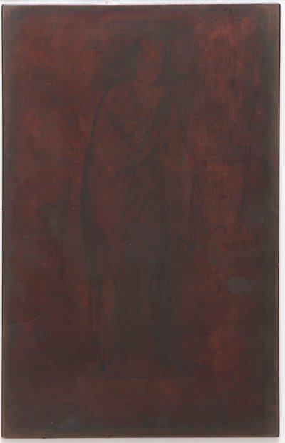 モデルの休息: 刷版版、1870 年。 作： James Abbott McNeill Whistler
