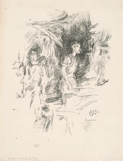 オールド・スミスの物語、1895 年。 作： James Abbott McNeill Whistler