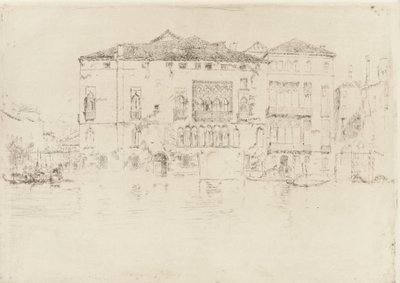 宮殿、1879-1880。 作： James Abbott McNeill Whistler