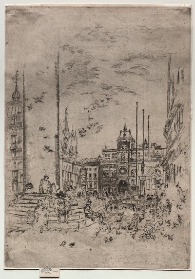 ピアツェッタ、1880年。 作： James Abbott McNeill Whistler