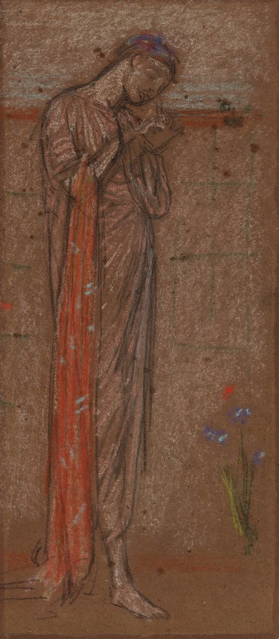 紫のアイリス、18711872。 作： James Abbott McNeill Whistler