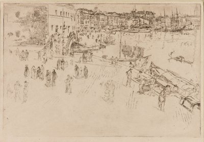リヴァ、1879-1880。 作： James Abbott McNeill Whistler